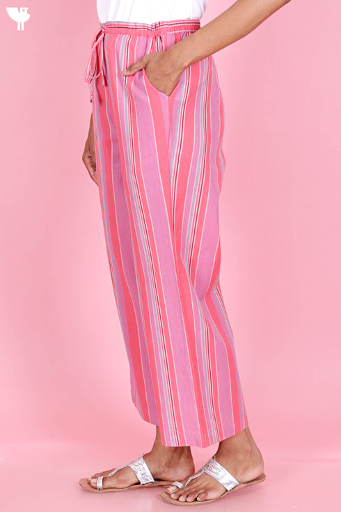 Khaadi Cotton Pants In Stripes